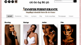 What Jenniferperseverante.com website looked like in 2018 (5 years ago)