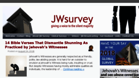 What Jwsurvey.org website looked like in 2018 (5 years ago)