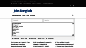 What Jobsbangkok.net website looked like in 2018 (5 years ago)