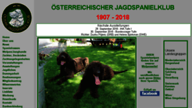 What Jagdspaniel.at website looked like in 2018 (5 years ago)