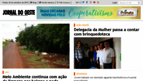 What Jornaldooeste.com.br website looked like in 2018 (5 years ago)