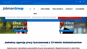 What Jobmangroup.pl website looked like in 2018 (5 years ago)