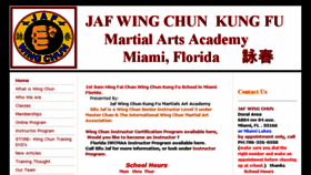 What Jafwingchun.com website looked like in 2018 (5 years ago)