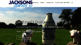 What Jacksonsdairy.co.uk website looked like in 2018 (5 years ago)