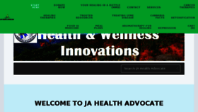 What Jahealthadvocate.com website looked like in 2018 (5 years ago)