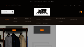 What Joesugars.com website looked like in 2018 (5 years ago)