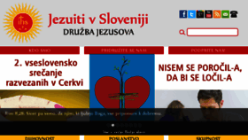 What Jezuiti.si website looked like in 2018 (5 years ago)
