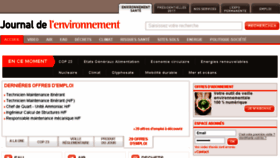 What Journaldelenvironnement.net website looked like in 2018 (5 years ago)