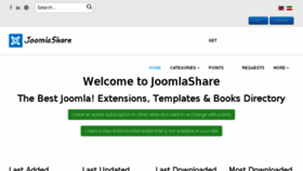 What Joomlashare.net website looked like in 2018 (5 years ago)