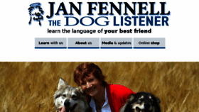 What Janfennellthedoglistener.com website looked like in 2018 (5 years ago)