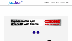 What Justclean.com website looked like in 2018 (5 years ago)