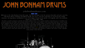 What Johnbonhamdrums.com website looked like in 2018 (5 years ago)