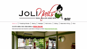 What Joliarts-salon.com website looked like in 2018 (5 years ago)