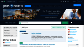 What Jobinporto.com website looked like in 2018 (5 years ago)