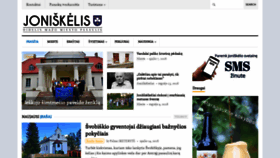 What Joniskelis.lt website looked like in 2018 (5 years ago)