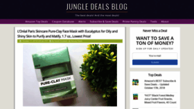 What Jungledealsblog.com website looked like in 2018 (5 years ago)