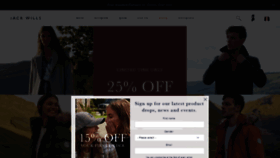 What Jackwills.com website looked like in 2018 (5 years ago)