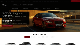 What Jaguarnorwood.com website looked like in 2018 (5 years ago)
