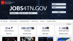 What Jobs4tn.gov website looked like in 2018 (5 years ago)