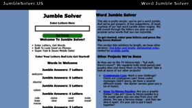 What Jumblesolver.us website looked like in 2018 (5 years ago)