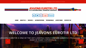 What Jeavonseurotir.co.uk website looked like in 2018 (5 years ago)