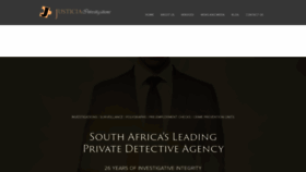 What Justicia.co.za website looked like in 2018 (5 years ago)