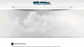 What Justincaron.com website looked like in 2018 (5 years ago)