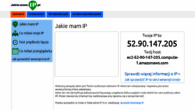 What Jakie-mam-ip.pl website looked like in 2018 (5 years ago)