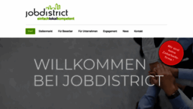 What Jobdistrict.de website looked like in 2018 (5 years ago)