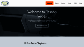 What Jasonsvoices.com website looked like in 2018 (5 years ago)