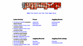What Jugglingedge.com website looked like in 2018 (5 years ago)