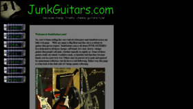 What Junkguitars.com website looked like in 2018 (5 years ago)