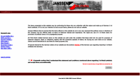 What Janssen-militaria.com website looked like in 2018 (5 years ago)