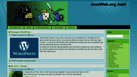 What Jeuxweb.org website looked like in 2018 (5 years ago)