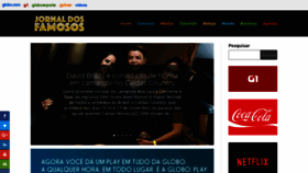 What Jornaldosfamosos.com.br website looked like in 2018 (7 years ago)