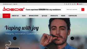 What Joecig.com website looked like in 2018 (5 years ago)