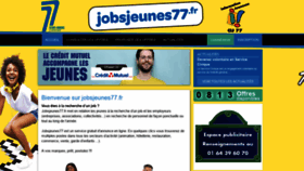 What Jobsjeunes77.fr website looked like in 2018 (5 years ago)