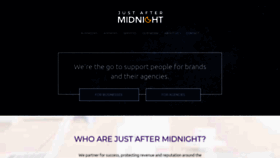 What Justaftermidnight247.com website looked like in 2018 (5 years ago)