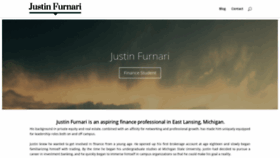 What Justinfurnari.com website looked like in 2018 (5 years ago)