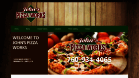 What Johnspizzaworks.com website looked like in 2018 (5 years ago)
