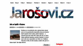 What Jarosovi.cz website looked like in 2018 (5 years ago)