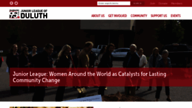 What Juniorleagueduluth.org website looked like in 2018 (5 years ago)