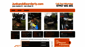 What Junkanddisorderly.com website looked like in 2018 (5 years ago)