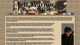 What Jeffwarner.com website looked like in 2018 (5 years ago)