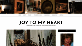 What Joytomyheart.com website looked like in 2018 (5 years ago)