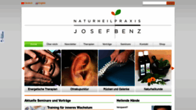 What Josefbenz.ch website looked like in 2018 (5 years ago)