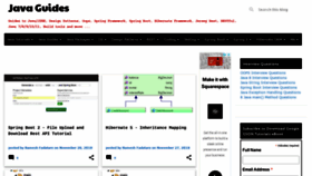 What Javaguides.net website looked like in 2018 (6 years ago)