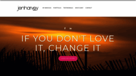 What Jenharvey.com website looked like in 2018 (5 years ago)