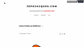 What Jephjacques.com website looked like in 2018 (5 years ago)