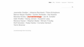 What Journalistenetage.de website looked like in 2018 (5 years ago)
